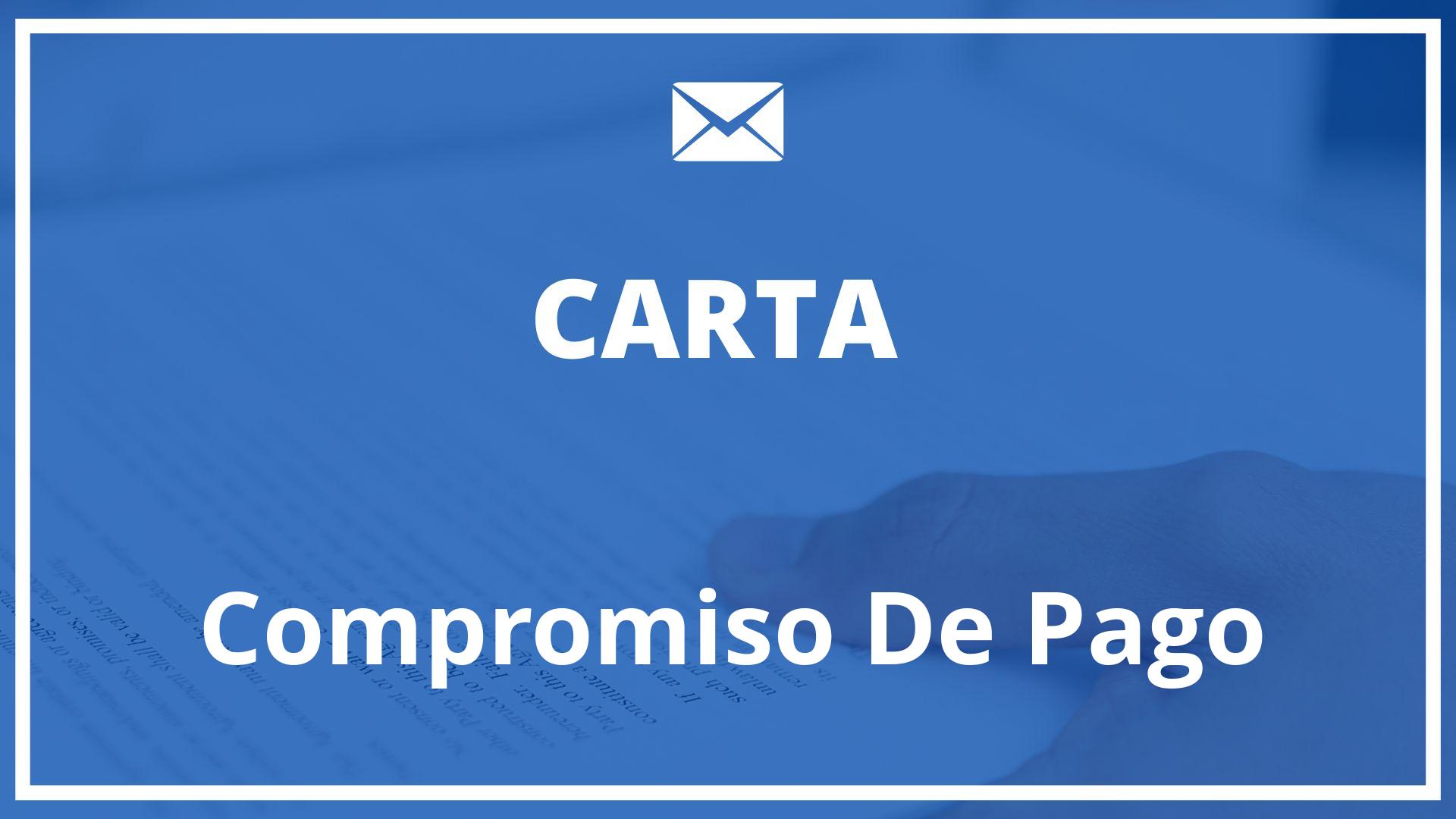 Modelo Carta De Compromiso De Pago - WORD - Plantilla