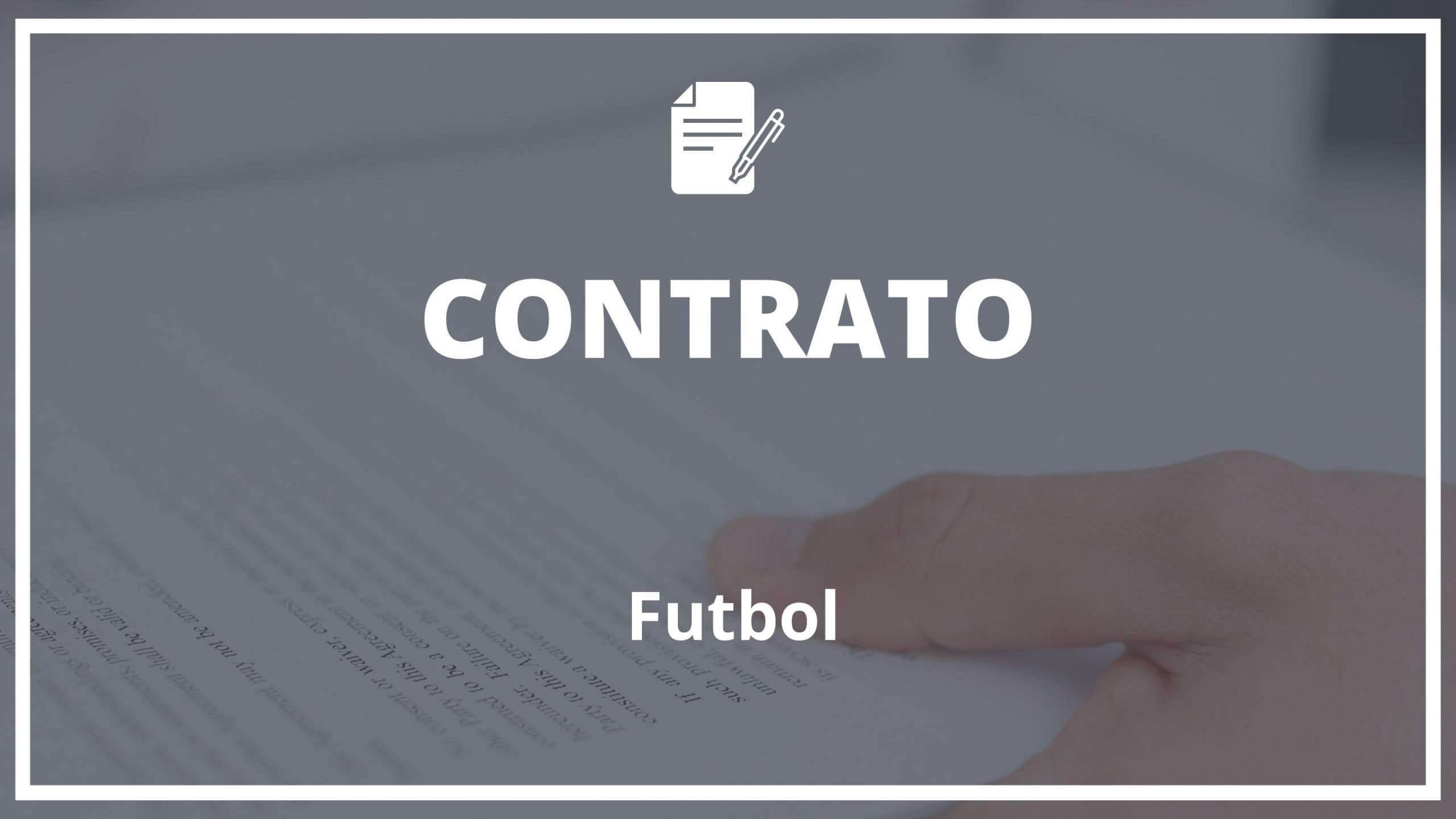 Modelo Contrato De Futbol Word Plantilla